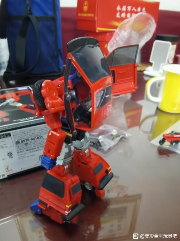 Transformers Masterpiece MP-54 Reboost In-Hand Box & Figure Images
